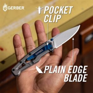 Peilis lenktinis Gerber Paralite - Silver/Blue