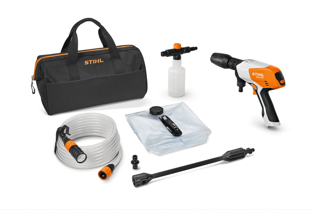 Rankinis akumuliatorinis vidutinio slėgio plovimo įrenginys STIHL RCA 20.0 (be akum. ir krov.) Rankinis akumuliatorinis vidutinio slėgio plovimo įrenginys STIHL RCA 20.0 (be akum. ir krov.)