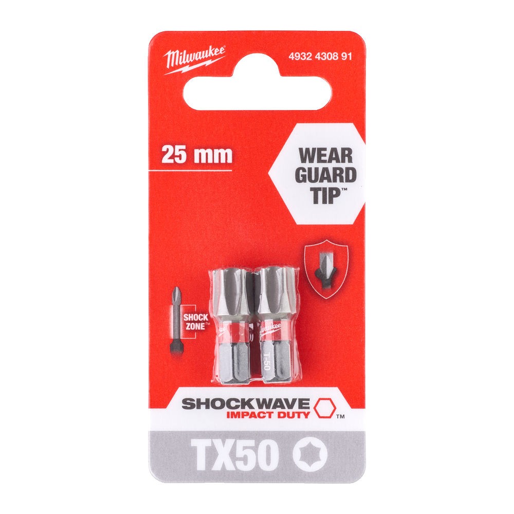 Sukimo antgalis TX50 25 mm, ShockWave 2vnt. Sukimo antgalis TX50 25 mm, ShockWave 2vnt.