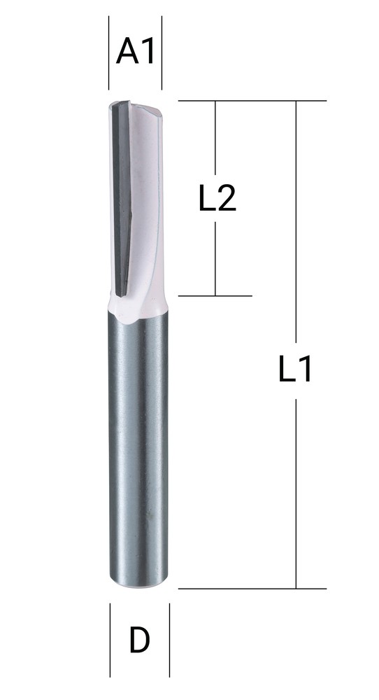 Kotinė freza "flute" 1, 6,0×19,0 mm/ 50,8mm, 8mm Kotelio skersmuo Kotinė freza "flute" 1, 6,0x19,0 mm/ 50,8mm, 8mm Kotelio skersmuo