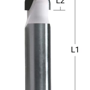 U formos griovelių freza 9,5x9,5 mm/ 41,3mm, 8mm Kotelio skersmuo