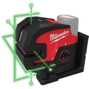 Akumuliatorinis lazerinis nivelyras M12 CLL4P-0C žalias