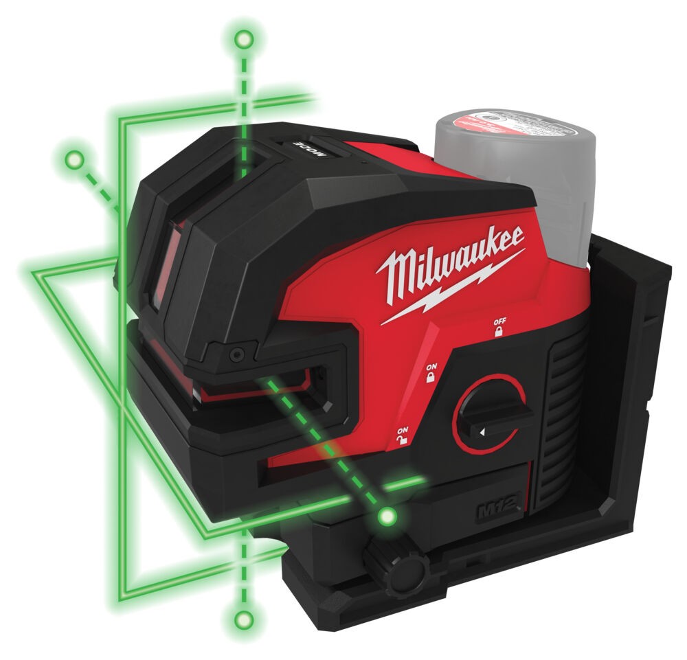 Akumuliatorinis lazerinis nivelyras M12 CLL4P-0C žalias Akumuliatorinis lazerinis nivelyras M12 CLL4P-0C žalias - Image 3
