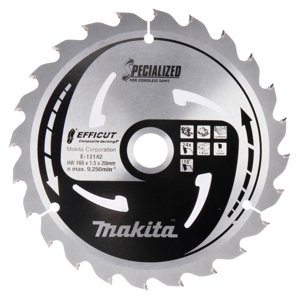 Pjovimo diskas 165X1.5X20mm 15° T24 EFFICUT klijuotoms plokštėms Pjovimo diskas 165X1.5X20mm 15° T24 EFFICUT klijuotoms plokštėms - Image 4