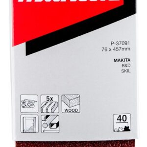 Šlifavimo juosta 76x457 K40 (5vnt.)