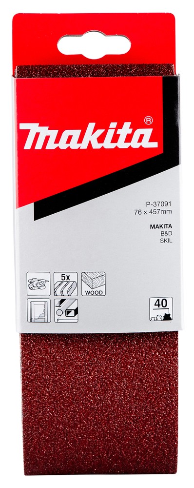 Šlifavimo juosta 76×457 K40 (5vnt.) Šlifavimo juosta 76x457 K40 (5vnt.)
