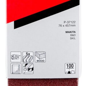 Šlifavimo juosta 76x457 K100 (5vnt.)