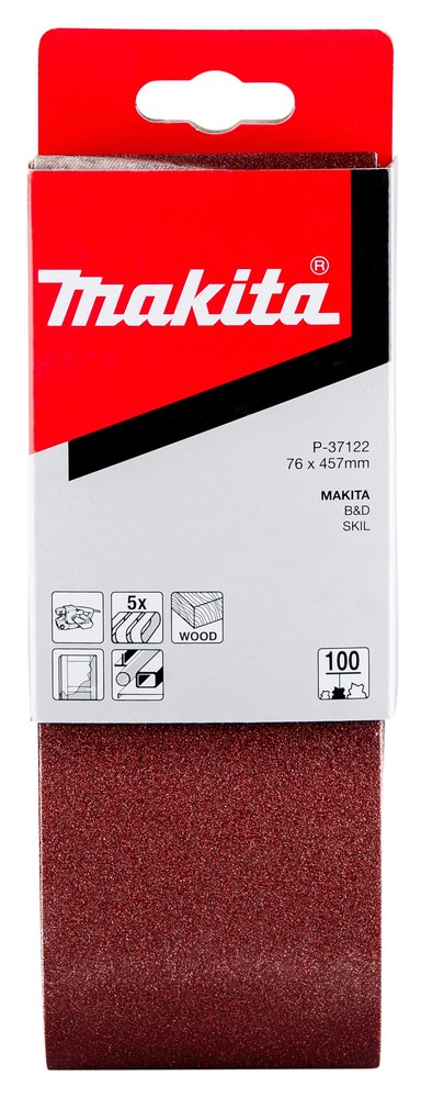 Šlifavimo juosta 76×457 K100 (5vnt.) Šlifavimo juosta 76x457 K100 (5vnt.)