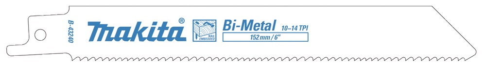 Pjūklelis tiesiniui pjūklui, medienai/metalui 152 mm Pjūklelis tiesiniui pjūklui, medienai/metalui 152 mm