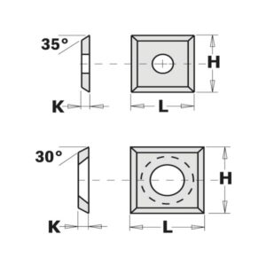 Peilis HWM 12X12X1.5 35°, CMT