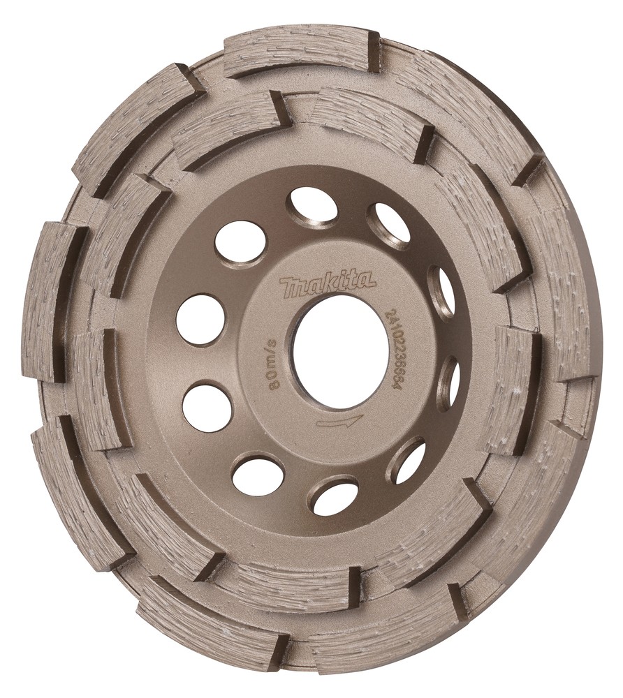Deimantinis šlifavimo diskas betonui, 125mm dvigubo segmento Deimantinis šlifavimo diskas betonui, 125mm dvigubo segmento - Image 2