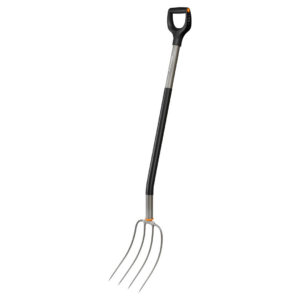 Ergonomic™ šakė kompostui (apvaliais virbais)