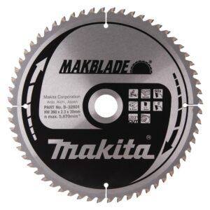 Pjovimo diskas medienai 260X2.3X30mm 5° T60 MAKBLADE