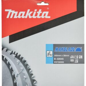 Pjovimo diskas medienai 260X2.3X30mm 5° T80 MAKBLADE