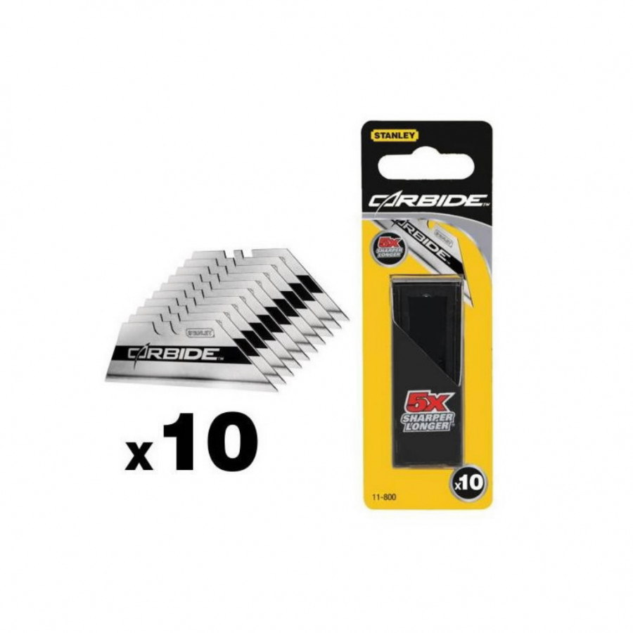 Trapecinės geležtės 1992 CARBIDE 10vnt, Stanley Trapecinės geležtės 1992 CARBIDE 10vnt, Stanley