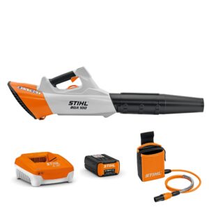 STIHL BGA 100 pūstuvas su AP 300S akum., AL 301 įkrov. ir priedais.