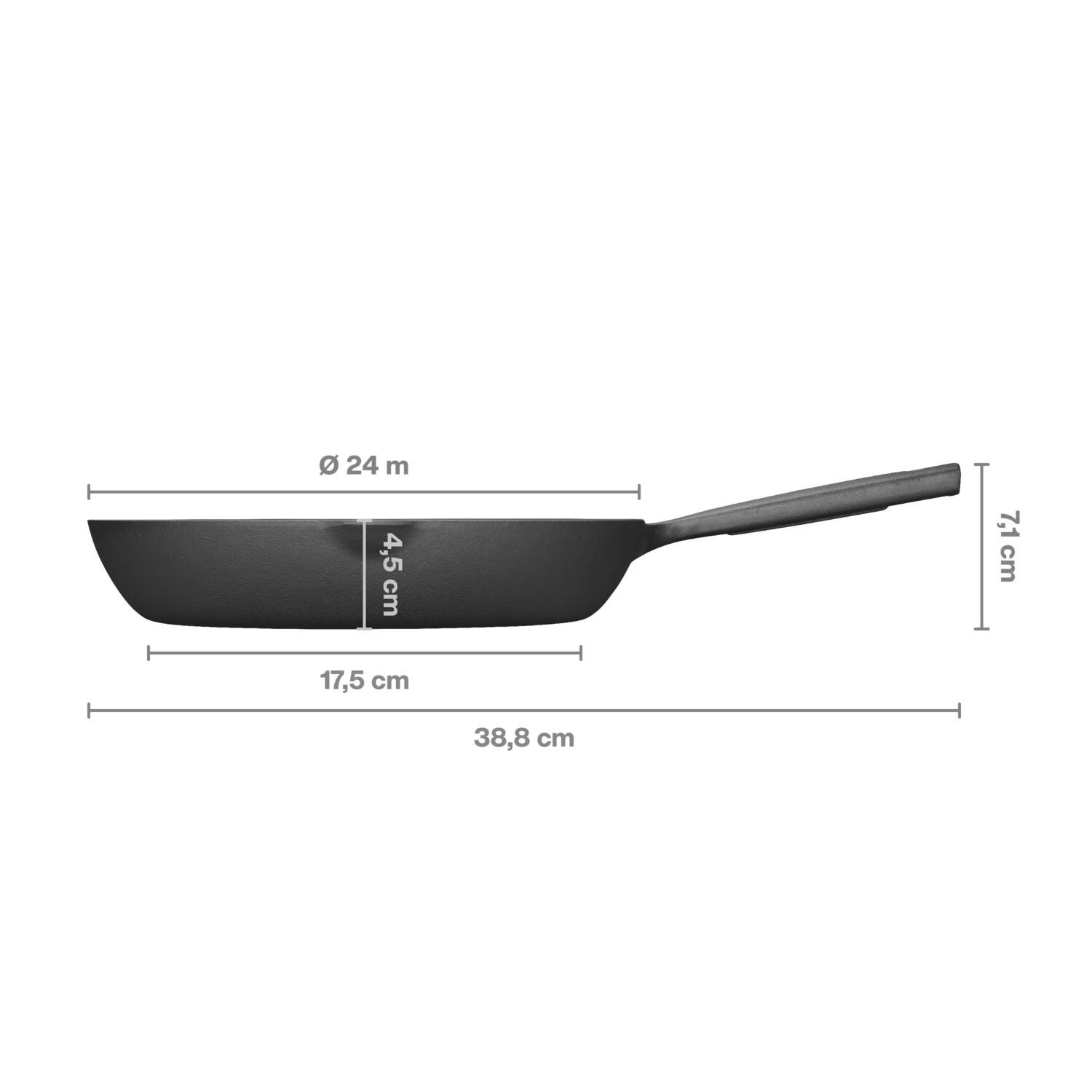 Folken ketaus keptuvė 24 cm Folken ketaus keptuvė 24 cm - Image 3