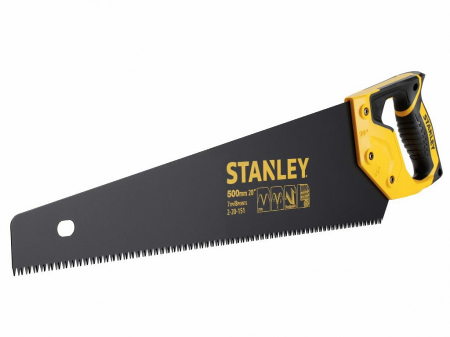 Rankinis pjūklas Jetcut su Appliflon 500mm 7TPI, Stanley Rankinis pjūklas Jetcut su Appliflon 500mm 7TPI, Stanley