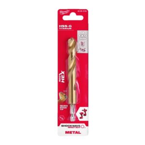 Grąžtas metalui Shockwave HSS 13x130 mm, 1 vnt
