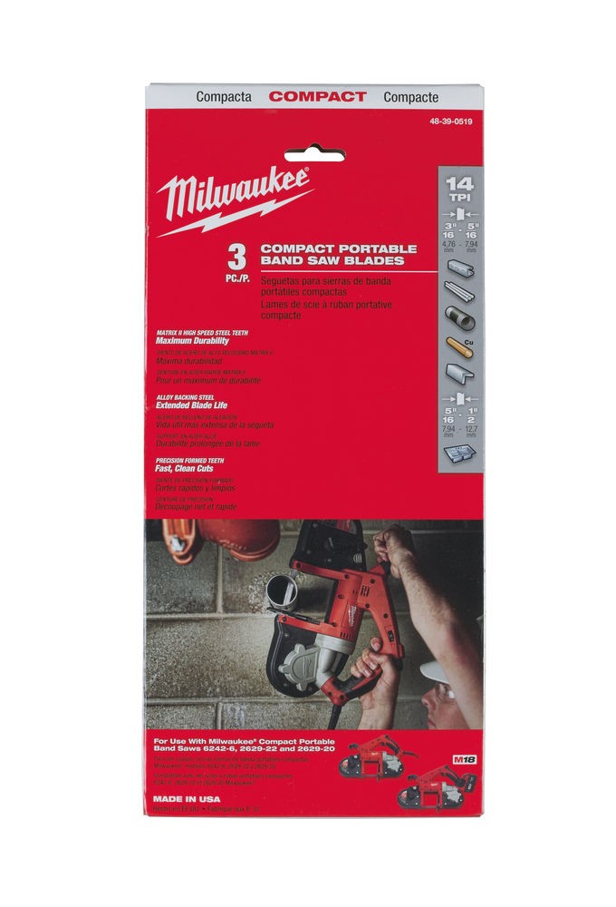 Pjovimo juosta juostiniam pjūklui 898,52×25 P3M, 14Tpi (3vnt) M18FBS85 Pjovimo juosta juostiniam pjūklui 898,52x25 P3M, 14Tpi (3vnt) M18FBS85