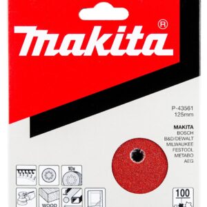 Šlifavimo popierius Ø125mm K100 10vnt.
