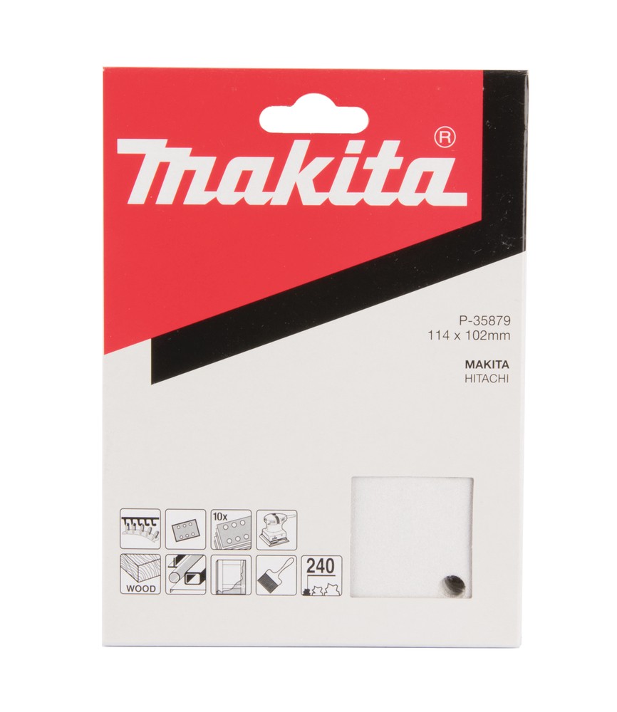 Šlifavimo popierius 114x102mm K240 (BO4565K) 10vnt Šlifavimo popierius 114x102mm K240 (BO4565K) 10vnt