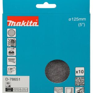 Šlifavimo tinklelis Ø125mm A80 10vnt.
