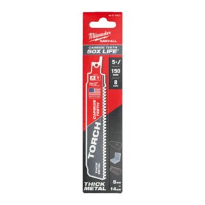 Pjūklelis tiesiniui pjūklui su karbidiniais dantimis TCT 150mm 8tpi (metalui, plienui, ketui)