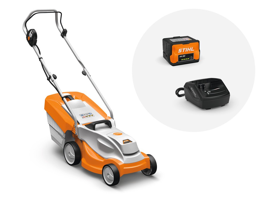 Vejapjovė STIHL Compact RMA 235.1 SET, su AK 20 ir AL 101 Vejapjovė STIHL Compact RMA 235.1 SET, su AK 20 ir AL 101
