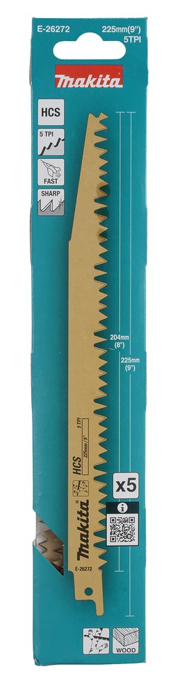 Pjūklelis tiesiniui pjūklui žaliai medienai pjauti 225mm Pjūklelis tiesiniui pjūklui žaliai medienai pjauti 225mm