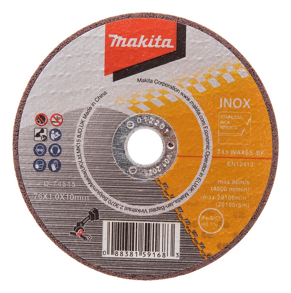 Pjovimo diskas 76×1.0x10mm WA60T, RST (5Vnt.) Pjovimo diskas 76x1.0x10mm WA60T, RST (5Vnt.) - Image 2