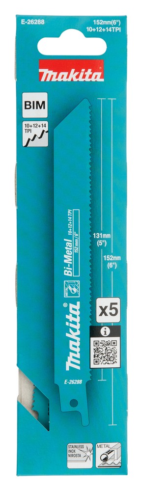 Pjūkleleliai tiesiniam pjūkl. 152mm (10+12+14Tpi), metalui ("trigubo žingsnio ašmenys") Pjūkleleliai tiesiniam pjūkl. 152mm (10+12+14Tpi), metalui ("trigubo žingsnio ašmenys") - Image 4