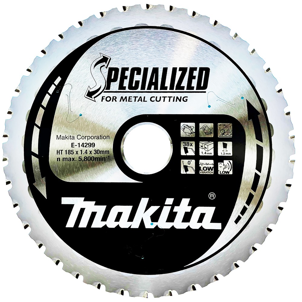Pjovimo diskas metalui 185×1.4x30mm 0°, 38dant. Pjovimo diskas metalui 185x1.4x30mm 0°, 38dant.