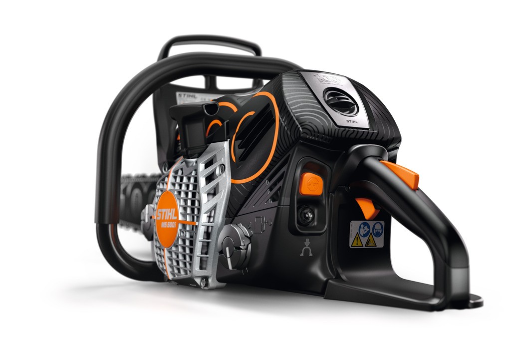 STIHL MS 500i CENTENNIAL EDITION su 63 cm juosta ir 3/8 grandine STIHL MS 500i CENTENNIAL EDITION su 63 cm juosta ir 3/8 grandine