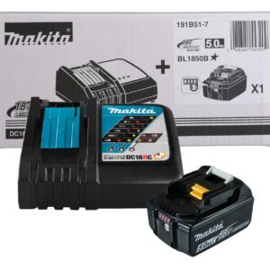 Komplektas LXT PowerPack (kroviklis DC18RC, 1x5,0Ah BL1850B) Makita