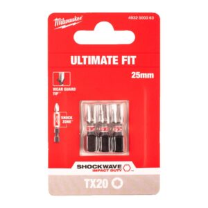 Sukimo antgalis TX20 25 mm, ShockWave 3vnt