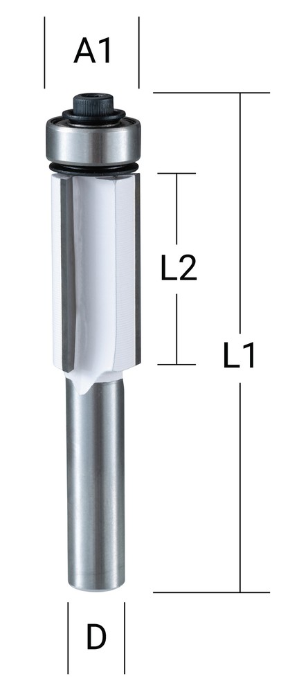 Kopijuojanti freza su guoliu12,7×26,0 mm/ 68,5mm, 8mm kotelio skersmuo Kopijuojanti freza su guoliu12,7x26,0 mm/ 68,5mm, 8mm kotelio skersmuo