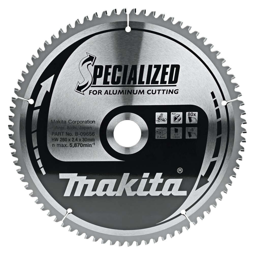 Diskas pjovimo 260x30x2.4mm. 80dant.. -5°(aliuminiui) SPECIALIZED Diskas pjovimo 260x30x2.4mm. 80dant.. -5°(aliuminiui) SPECIALIZED