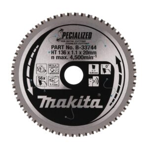 Pjovimo diskas nerūdijančiam metalui 136x20x1,1 56dant.