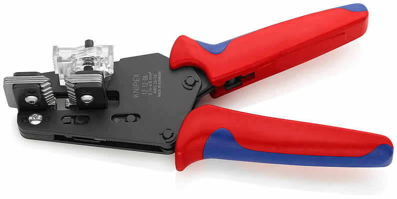 Nužievintojas laidui universalus, dvispalvis, Knipex Nužievintojas laidui universalus, dvispalvis, Knipex