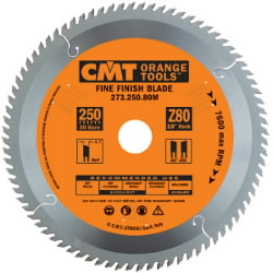 Pjovimo diskas medžiui 250X2,4x30mm Z80 10°ATB, CMT
