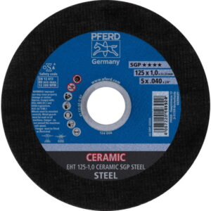 Pjovimo diskas SGP Ceramic Steel 125x1/22,23mm, Pferd