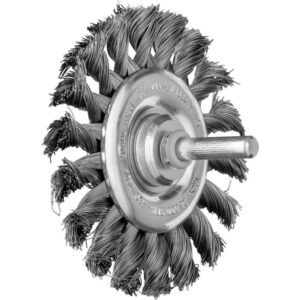 Diskinis vielinis šepetys knotted RBG Steel 70x06/6mm 0,35mm, Pferd
