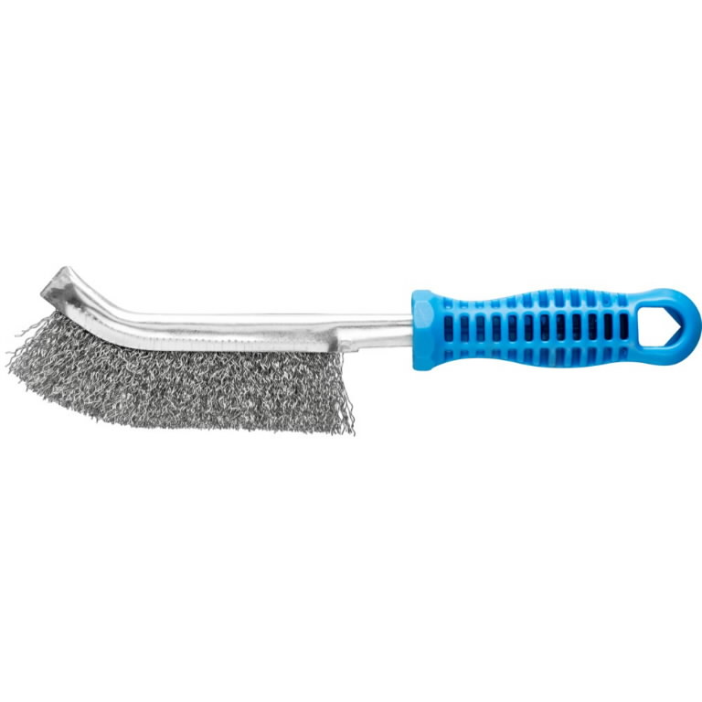 Rankinis vielinis šepetys HBG 10 Inox 1 row with plaSteelic 265mm 0,3mm, Pferd Rankinis vielinis šepetys HBG 10 Inox 1 row with plaSteelic 265mm 0,3mm, Pferd