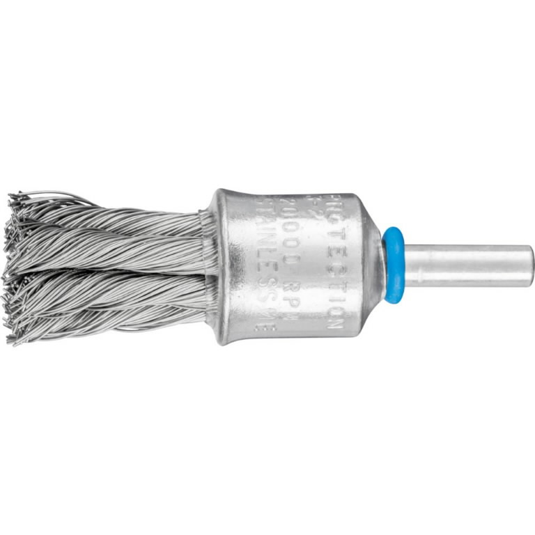 Šepetys vielinis su koteliu knotted PBG Inox 19×19/6mm 0,35m 19×19/6mm 0,35mm, Pferd Šepetys vielinis su koteliu knotted PBG Inox 19x19/6mm 0,35m 19x19/6mm 0,35mm, Pferd