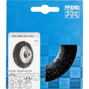 Nuožulnus šepetys KBU Steel 90x10/M14 0,35mm, Pferd