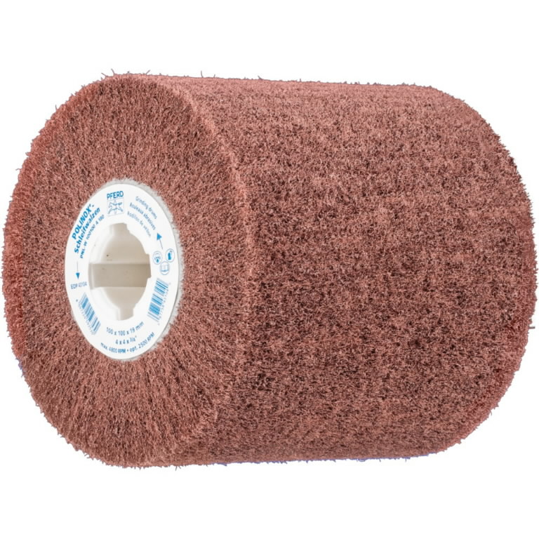 Šlifavimo cilindras fliso PNL-W Polinox 100x100x19mm A180 (A MED), Pferd Šlifavimo cilindras fliso PNL-W Polinox 100x100x19mm A180 (A MED), Pferd