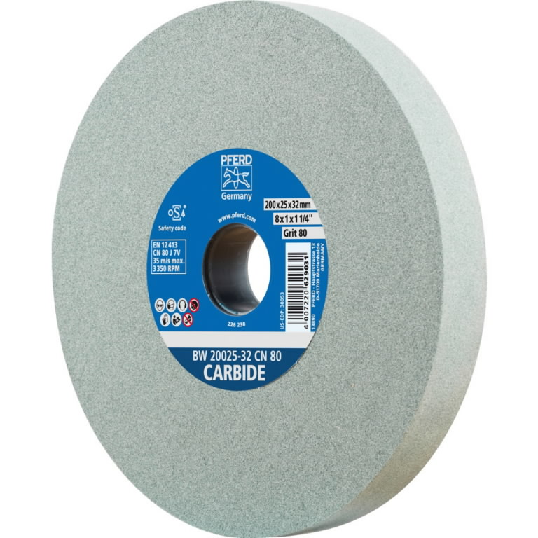 Šlifavimo diskas 200×25/32mm P120 BW CN CARBIDE, Pferd Šlifavimo diskas 200x25/32mm P120 BW CN CARBIDE, Pferd - Image 2