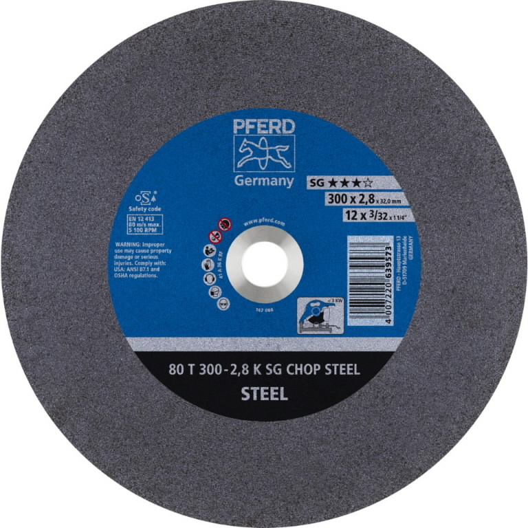 Pjovimo diskas SG Chop Steel 300×2,8/32mm, Pferd Pjovimo diskas SG Chop Steel 300x2,8/32mm, Pferd