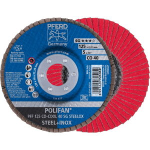 Lapelinis šlifavimo diskas SG CO-COOL 125mm P40 PFF, Pferd